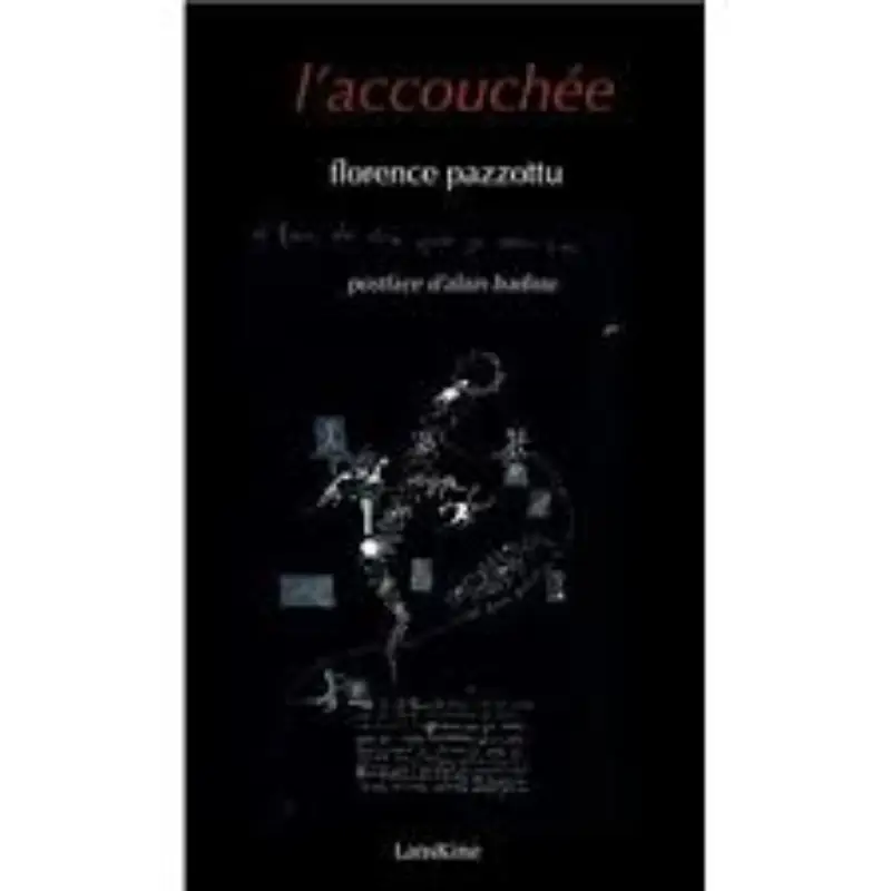 Page de couverture en noir et blanc - l'accouchée de Florence Pazzottu.